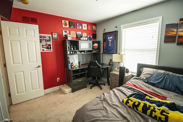 5221 Whittaker Trl, Linden, MI 48451 - bedroom featuring carpet floors, a desk, and baseboards