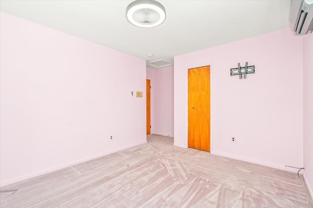 7045 Crane Rd, Ypsilanti, MI 48197 - unfurnished room with an AC wall unit and light colored carpet