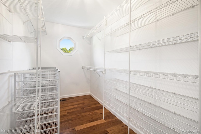 400 E Schafer Rd, Pinckney, MI 48169 - walk in closet featuring wood finished floors