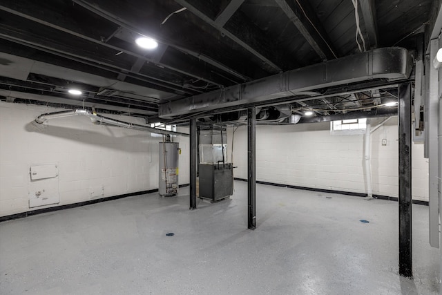 15770 Mansfield St, Detroit, MI 48227 - below grade area featuring gas water heater and heating unit