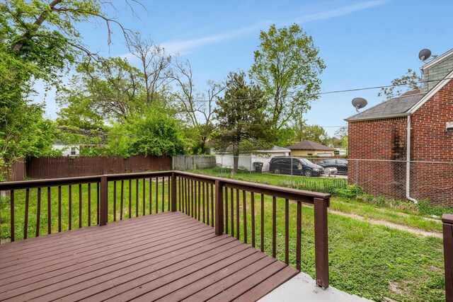 15770 Mansfield St, Detroit, MI 48227 - view of wooden terrace