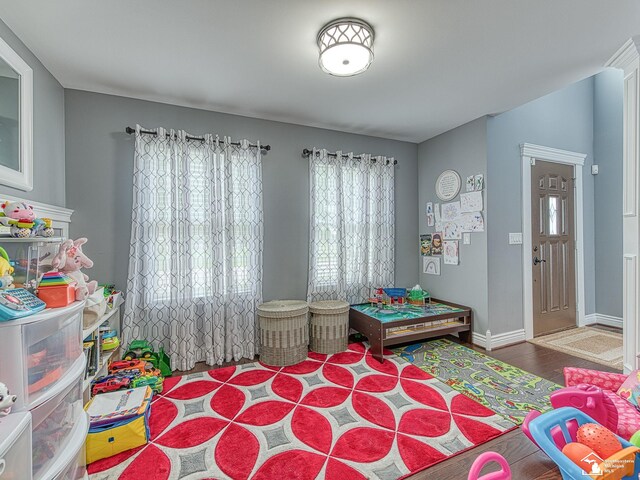 469 Corinth Cir, Dundee, MI 48131 - recreation room featuring wood finished floors and baseboards