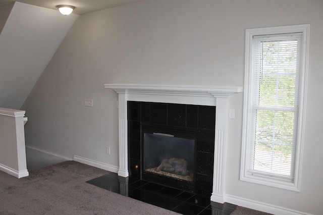45862 S Stonewood Rd Unit 218, Canton, MI 48187 - detailed view of a fireplace and baseboards