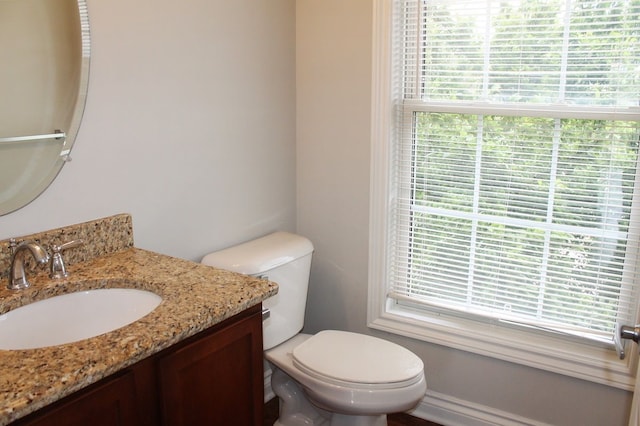 45862 S Stonewood Rd Unit 218, Canton, MI 48187 - bathroom featuring plenty of natural light, vanity, and toilet
