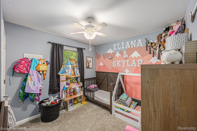 6621 Dove Rd, Kimball, MI 48074 - bedroom with carpet and ceiling fan