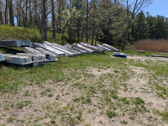 5268 S Arrowhead Trl, Baldwin, MI 49304 - view of yard with a view of trees