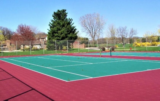 2553 Bristol Ter, Saint Joseph, MI 49085 - view of tennis court featuring fence and community basketball court