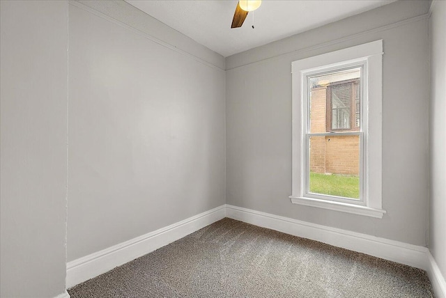 470 Houseman Ave NE, Grand Rapids, MI 49503 - carpeted empty room featuring baseboards and ceiling fan