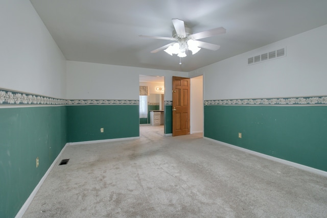 33951 Old Timber Rd, Farmington Hills, MI 48331 - carpeted spare room featuring a ceiling fan and baseboards