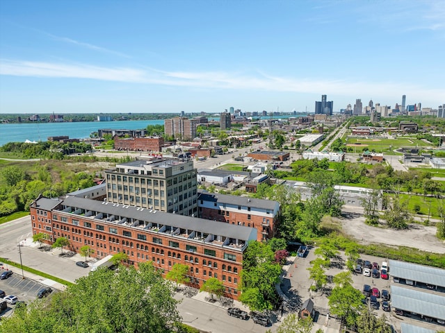 6533 E Jefferson Ave Unit 413W, Detroit, MI 48207 - bird's eye view of city skyline and a nearby body of water