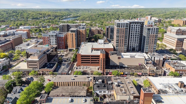 555 E William St Unit 10D, Ann Arbor, MI 48104 - aerial view of a heavily wooded area