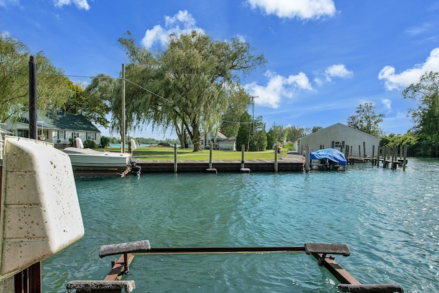 dock with a water view