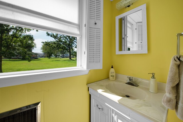 bathroom with vanity