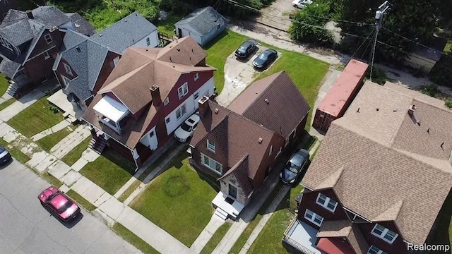 16917 Monica St, Detroit, MI 48221 - aerial perspective of suburban area
