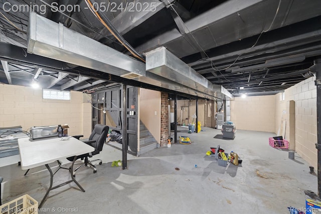 1216 E George Ave, Hazel Park, MI 48030 - below grade area featuring stairs
