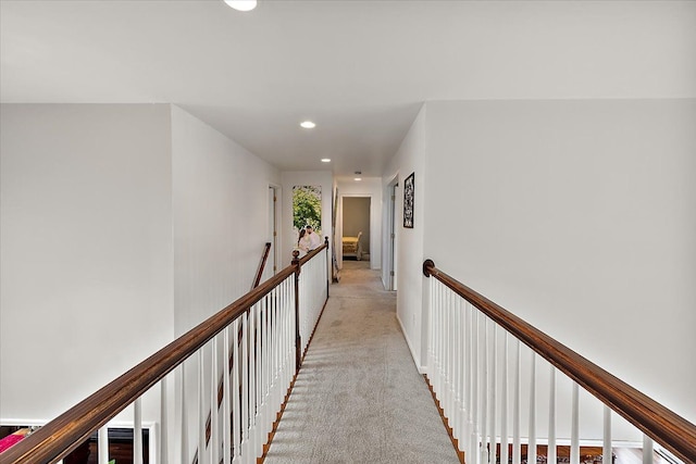 58 Ingram Dr, Troy, MI 48098 - corridor with recessed lighting and light colored carpet