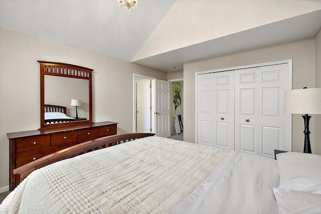 58 Ingram Dr, Troy, MI 48098 - bedroom featuring lofted ceiling and a closet