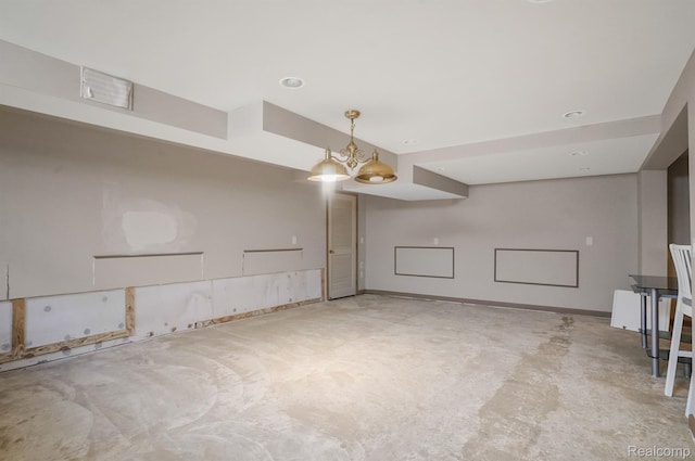 6655 Mountain Dr, Troy, MI 48098 - spare room featuring unfinished concrete flooring