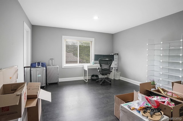 6655 Mountain Dr, Troy, MI 48098 - office space with dark wood finished floors and baseboards