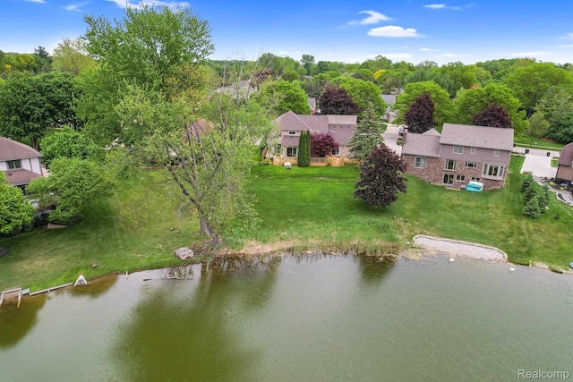 6655 Mountain Dr, Troy, MI 48098 - aerial view of a nearby body of water
