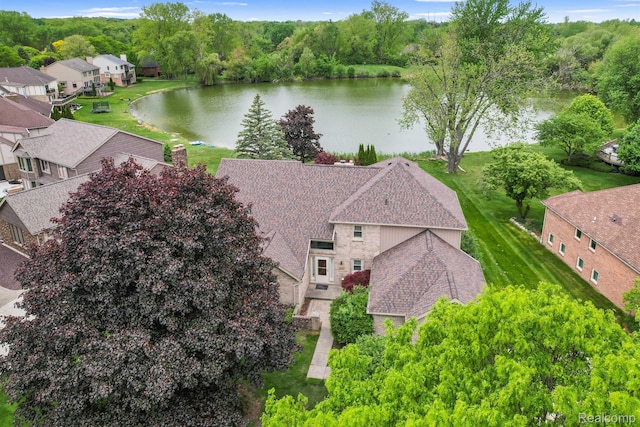 6655 Mountain Dr, Troy, MI 48098 - bird's eye view of a nearby body of water