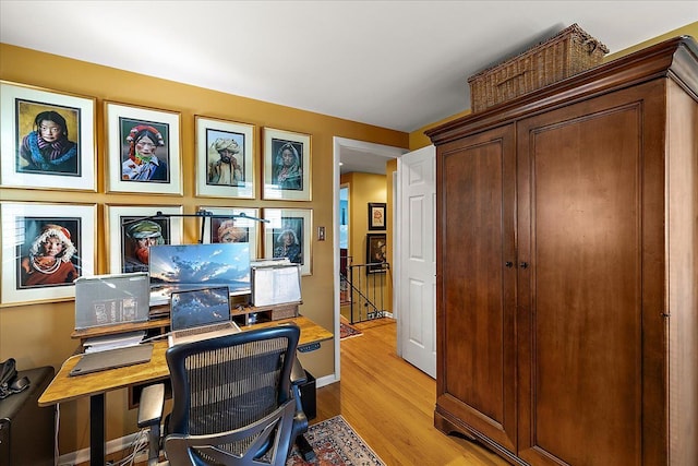 1301 Fairway Dr, Birmingham, MI 48009 - home office with light wood finished floors