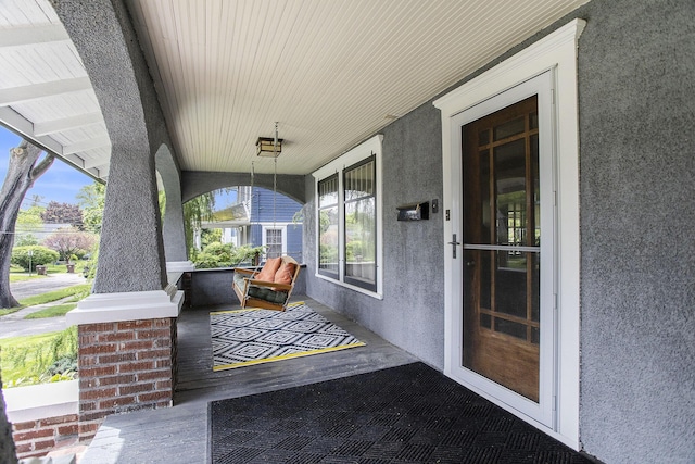 view of patio / terrace with a porch