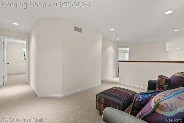 4563 Haverhill, Commerce Twp, MI 48382 - living room with carpet, baseboards, recessed lighting, and healthy amount of natural light