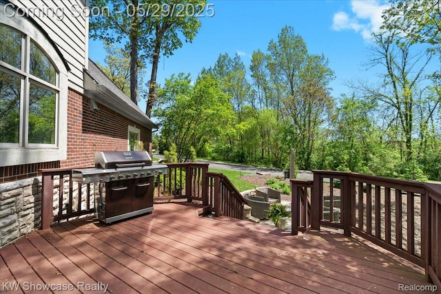 4563 Haverhill, Commerce Twp, MI 48382 - deck featuring grilling area