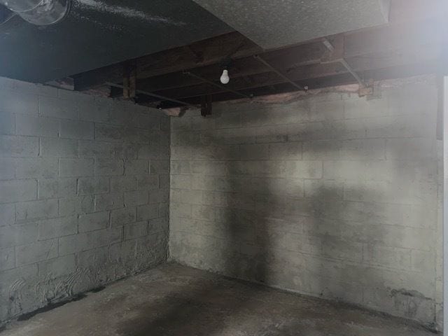 1688 S Ethel St, Detroit, MI 48217 - view of unfinished basement