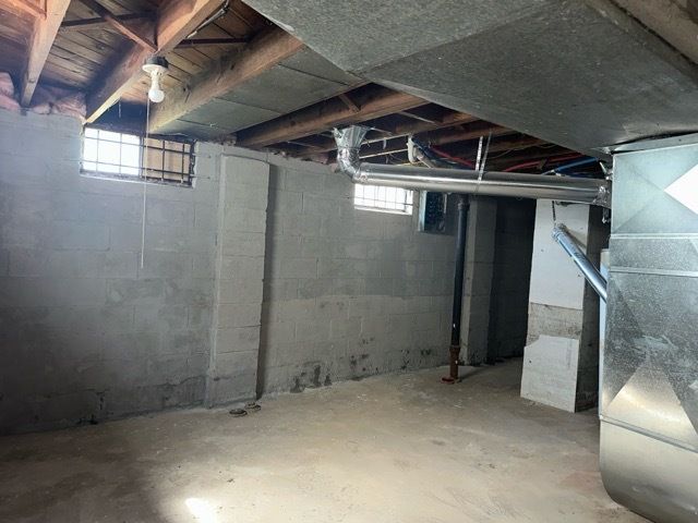 1688 S Ethel St, Detroit, MI 48217 - below grade area featuring heating unit