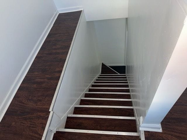 1688 S Ethel St, Detroit, MI 48217 - stairs with wood finished floors and baseboards