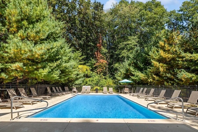 9366 E Locke Rd, Union Pier, MI 49129 - community pool featuring a patio and fence