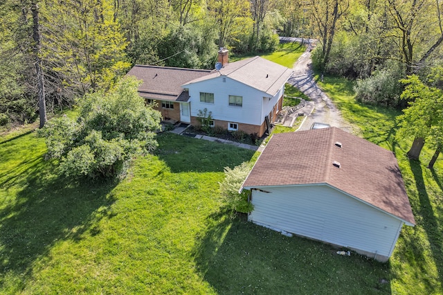 1930 Hogback Rd, Ann Arbor, MI 48105 - aerial view of property and surrounding area featuring a heavily wooded area