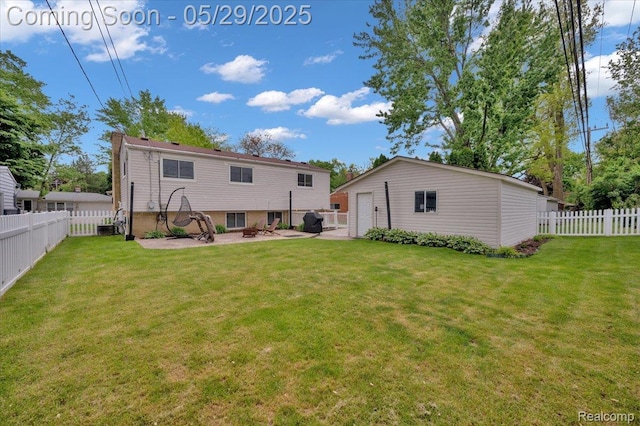 1227 Sycamore Dr, Rochester Hills, MI 48307 - rear view of property with a patio and an outdoor fire pit