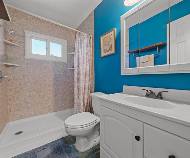 11589 Owosso Rd, Fowlerville, MI 48836 - full bath with toilet, a stall shower, and vanity