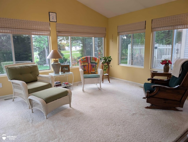 9419 Grandview Ct, Davison, MI 48423 - sunroom / solarium with lofted ceiling, carpet floors, and baseboards