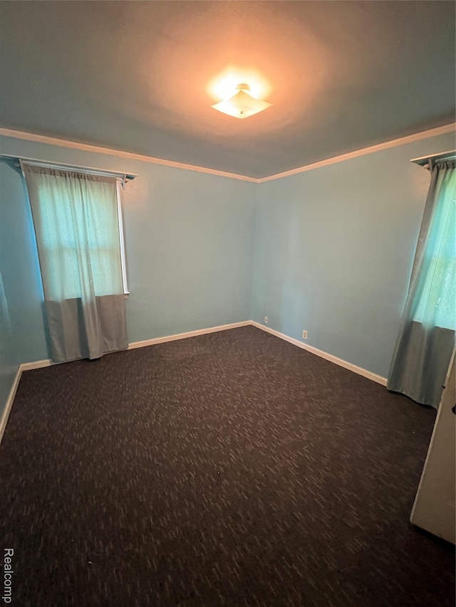 20711 Gaukler St, Saint Clair Shores, MI 48080 - carpeted empty room with baseboards and ornamental molding