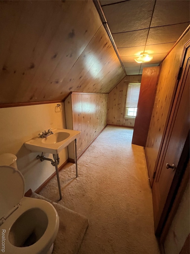 20711 Gaukler St, Saint Clair Shores, MI 48080 - bonus room with vaulted ceiling and light carpet