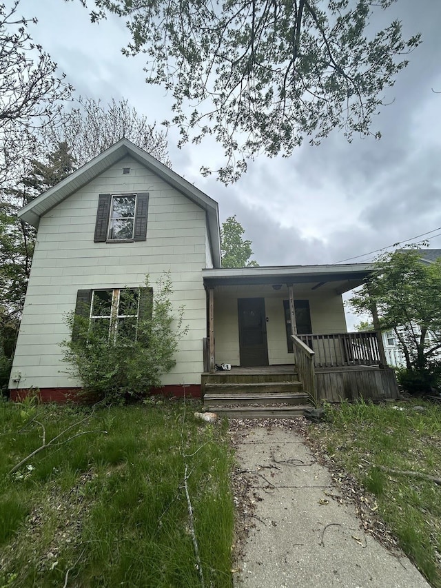 715 Avon St, Flint, MI 48503 - view of front facade with covered porch