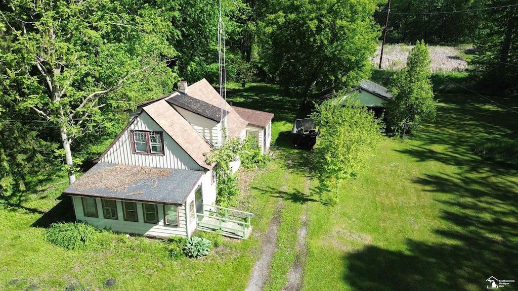 3540 W Temperance Rd, Lambertville, MI 48144 - view from above of property