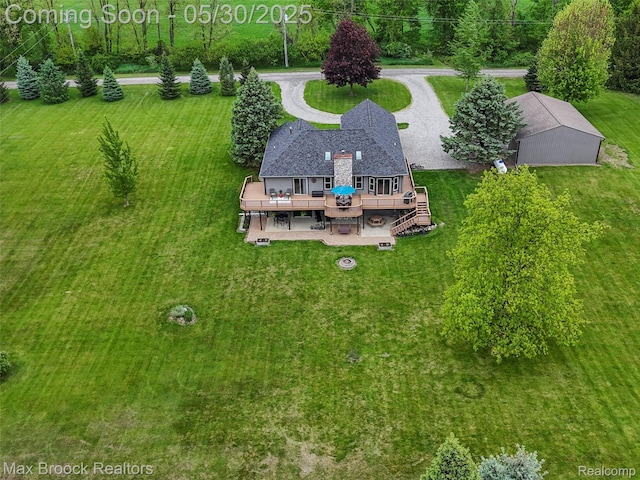 6102 Cherry Ridge Dr, Howell, MI 48855 - aerial view of property and surrounding area
