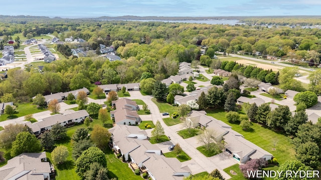 937 Village Ct, Holland, MI 49423 - aerial view of residential area featuring a heavily wooded area