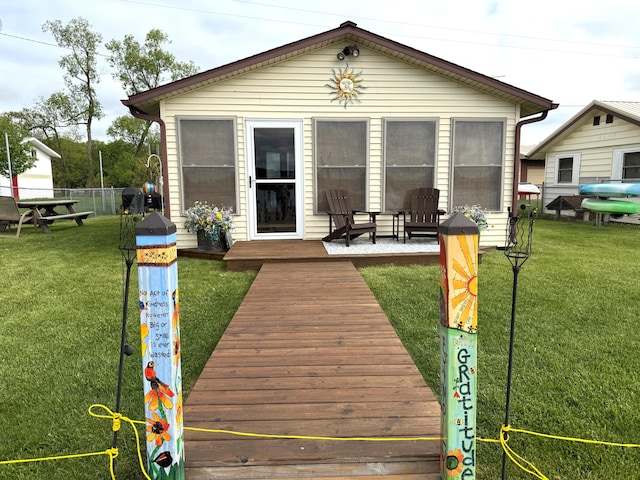 view of rear view of house