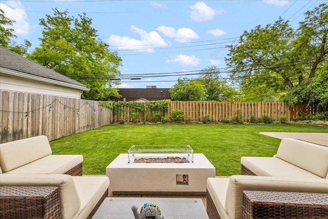 820 Hazel St, Birmingham, MI 48009 - view of yard with an outdoor living space