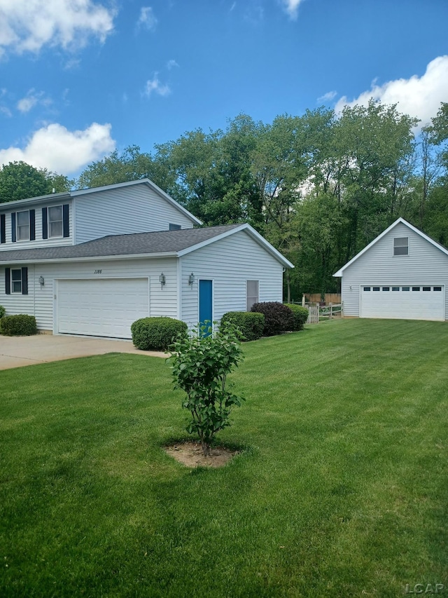 1186 Buckingham Ct, Adrian, MI 49221 - view of property exterior featuring a yard