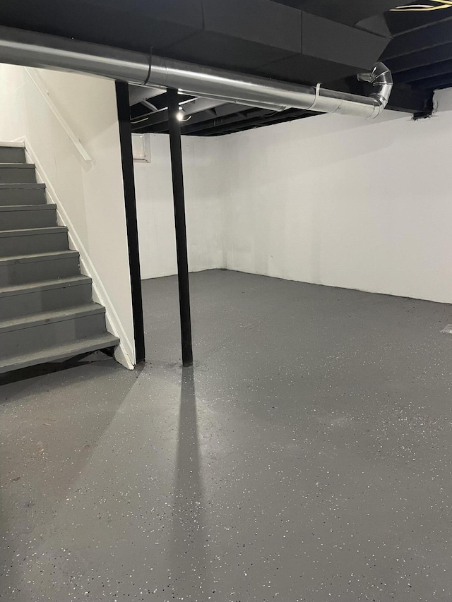 8841 Auburn St, Detroit, MI 48228 - finished basement featuring stairs