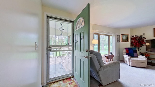 4200 Chapman Rd, Stockbridge, MI 49285 - entrance foyer with carpet