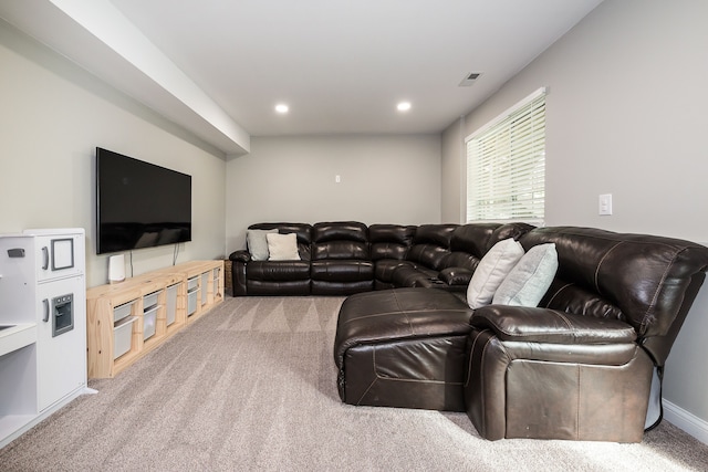58799 Carriage Ln, South Lyon, MI 48178 - living area with light colored carpet and recessed lighting