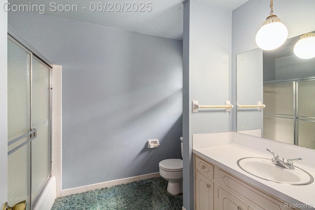 8276 Appleway Dr, Grand Blanc, MI 48439 - bathroom featuring vanity and combined bath / shower with glass door
